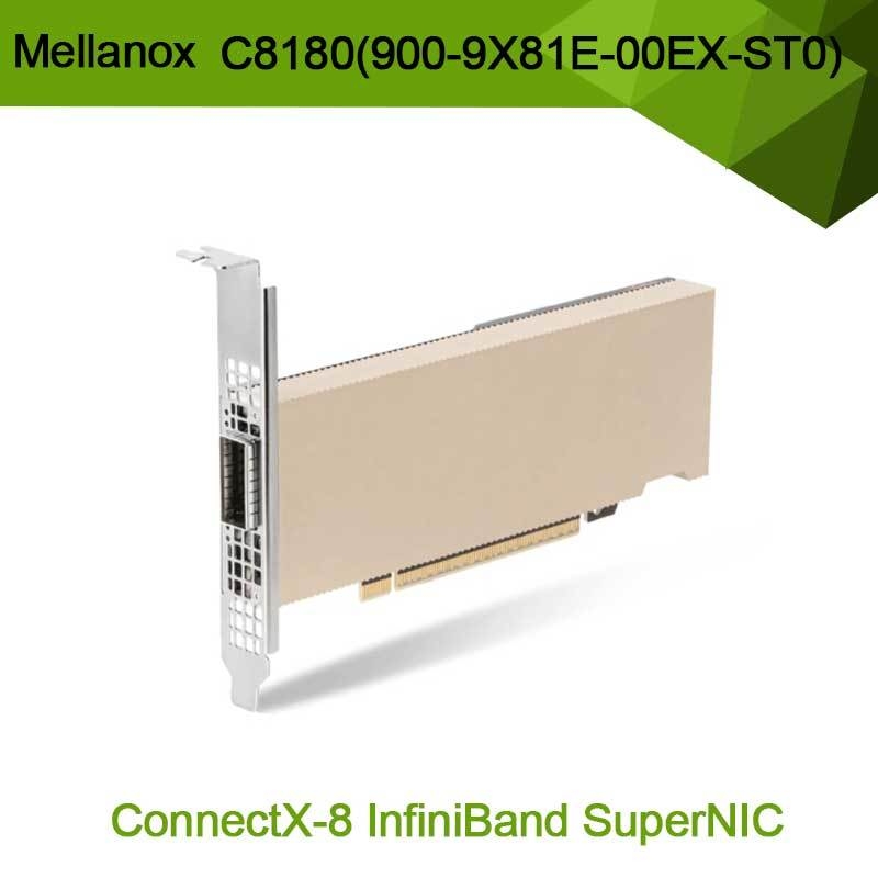 엔비디아 커넥스-8 어댑터 C8180 (900-9X81E-00EX-ST0) 싱글 케이지 OSFP 인피니밴드: 800gbs Xdr Ib
