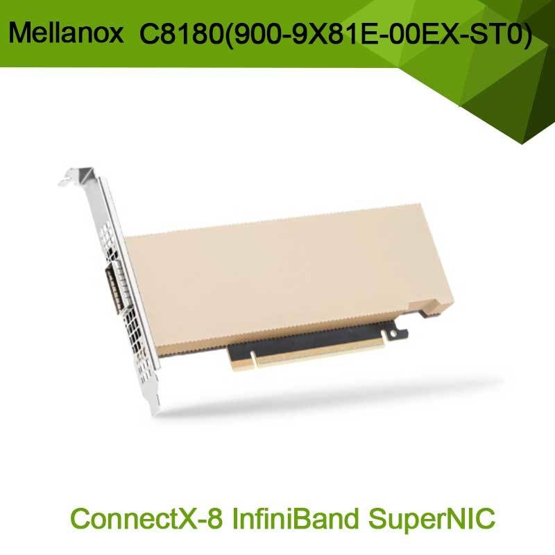 엔비디아 커넥스-8 어댑터 C8180 (900-9X81E-00EX-ST0) 싱글 케이지 OSFP 인피니밴드: 800gbs Xdr Ib