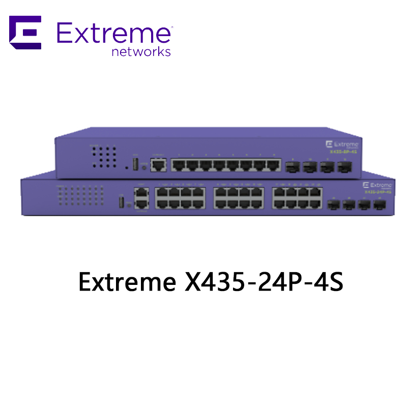 24포트 Extreme Networks X435 AVB 스위치 X435 4S 68Gbps 50.6Mpps 새 제품 및 정품