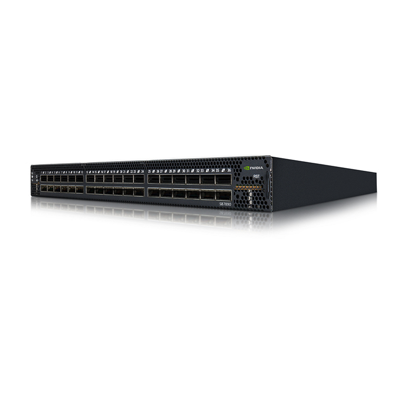SB7890 36 포트 멜라녹스 인피니밴드 스위치 차단이 없는 외부 관리 EDR 100Gb/S