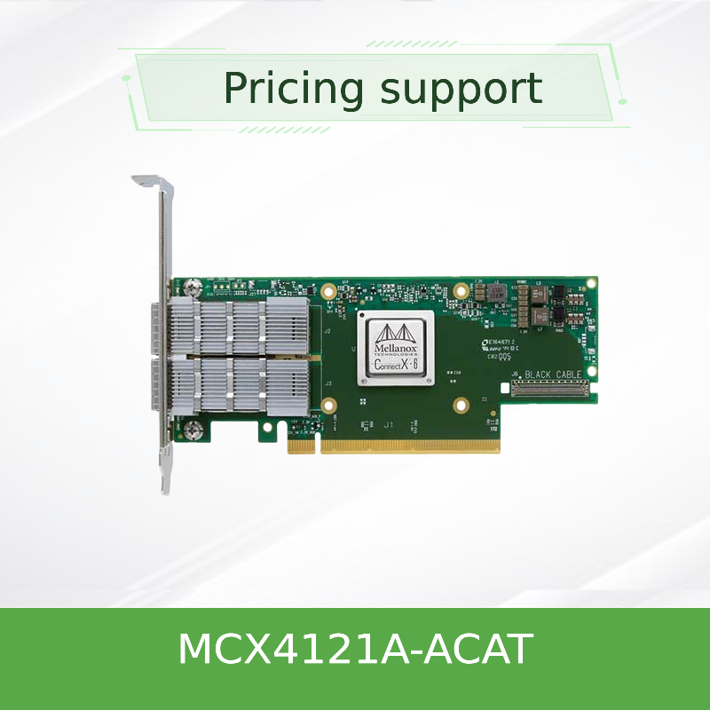 멜라녹스 ConnectX-4 Lx EN 25GbE 이원 포트 SFP28 PCIe3.0 X8 네트워크 인터페이스 카드 MCX4121A-ACAT