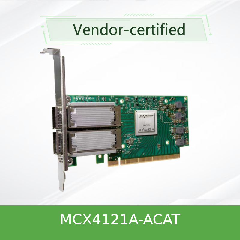 MCX4121A-ACAT ConnectX®-4 Lx EN Nic 네트워크 인터페이스 카드 25GbE 듀얼 포트 SFP28