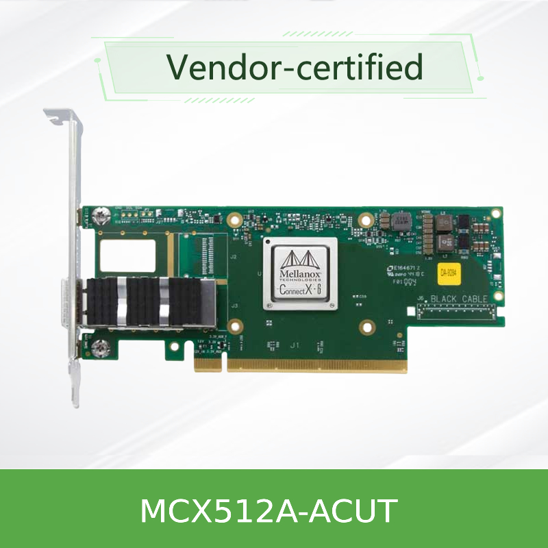 SFP28 10GbE/25GbE 멜라녹스 네트워크 카드 X8 PCIE 이더넷 카드 MCX512A-ACUT
