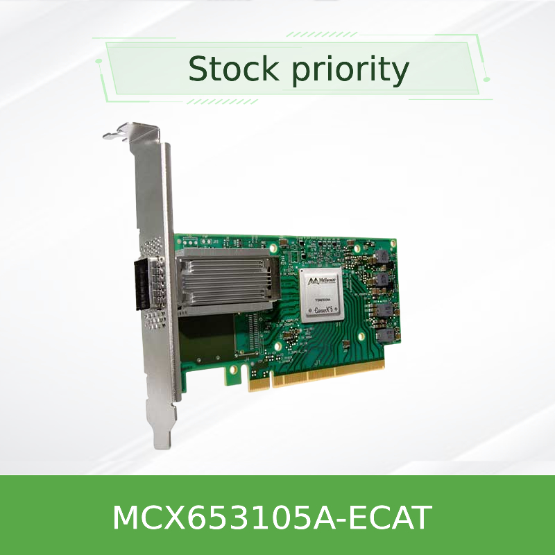 재고 MCX653105A-ECAT Mellanox 네트워크 카드 Nic 카드 ConnectX-6 100GbE 단일 포트