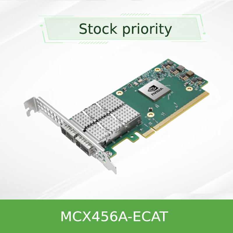 새로운 정품 Nvidia MCX456A-Ecat Connectx-4 인피니밴드/이더넷 어댑터 카드