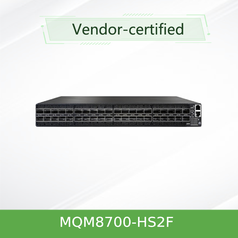 MQM8700-HS2F ((920-9B110-00FH-0MD) 퀀텀 멜라녹스 네트워크 Hdr 스위치 40 포트 200 Gbit/S 40 인피니밴드 포트