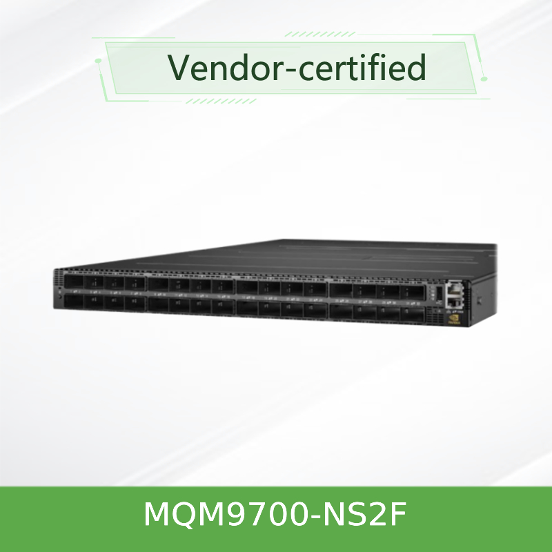 인피니밴드 MQM9700-NS2F(920-9B210-00FN-0M0) Mellanox 네트워크 스위치 400G 16.8 Tbps 서버용