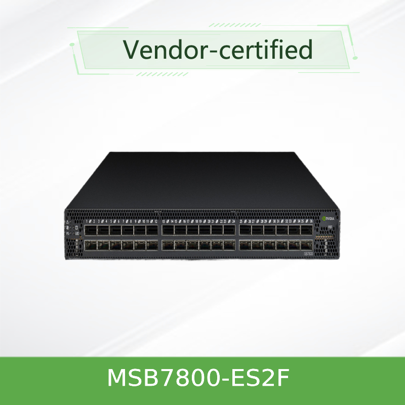 MSB7800-ES2F 멜라녹스 네트워크 스위치 인피니밴드 EDR 100Gb/S 시스템 36 QSFP28 항구 1U