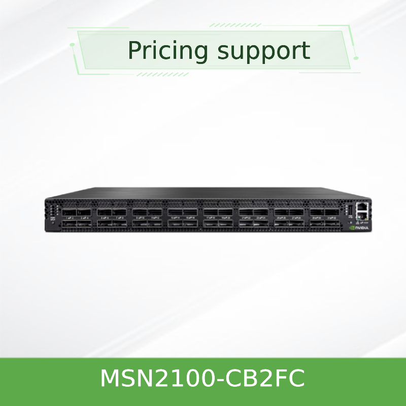 MSN2100-CB2FC 엔비디아 스펙트럼 100gbe 1u 스위치 1g 맥스 스피드 큐뮬러스 리눅스 16 Qsfp28 포트 2 AC Psus X86 2-코어 단층 P2c 공기 흐름