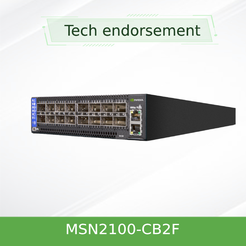 MSN2100-CB2F Mellanox 네트워크 스위치 100기가비트 이더넷 GbE