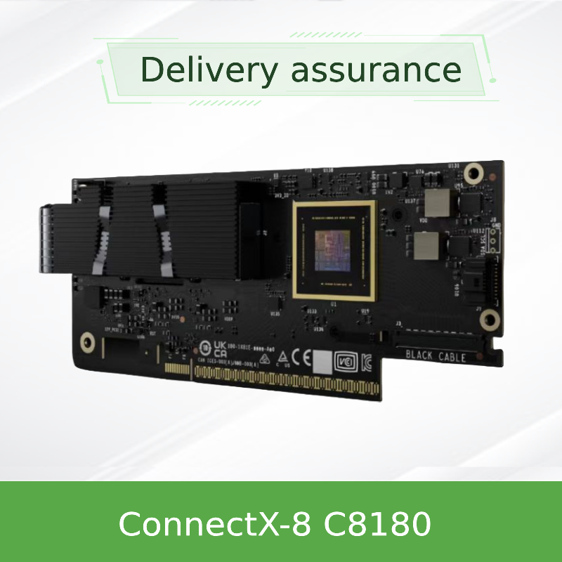 Nvidia Connectx-8 어댑터 C8180 (900-9X81E-00EX-DT0) 단일 케이지 Osfp 인피니밴드: 800gbs Xdr Ib