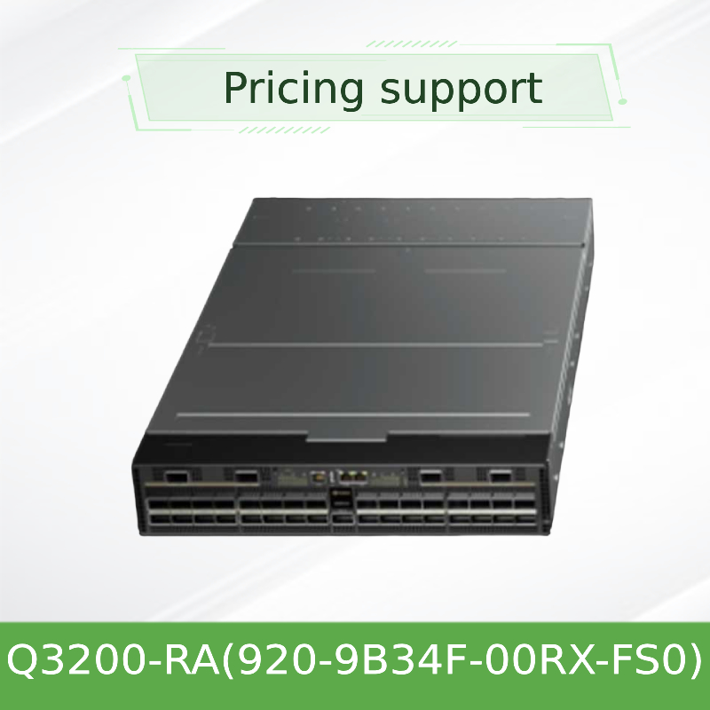 엔비디아 Q3200-Ra 퀀텀-3 기반 두 개의 인접한 Xdr 인피니밴드 스위치와 Vlan 지원 2u 36 Xdr 포트 18 Osfp 케이지