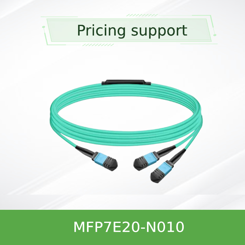 Nvidia Mfp7e20-Nxxx 광 멀티모드 분배기 광섬유 케이블 Mfp7e20-N010 Mmf, MPO12 APC to 2xmpo12 APC