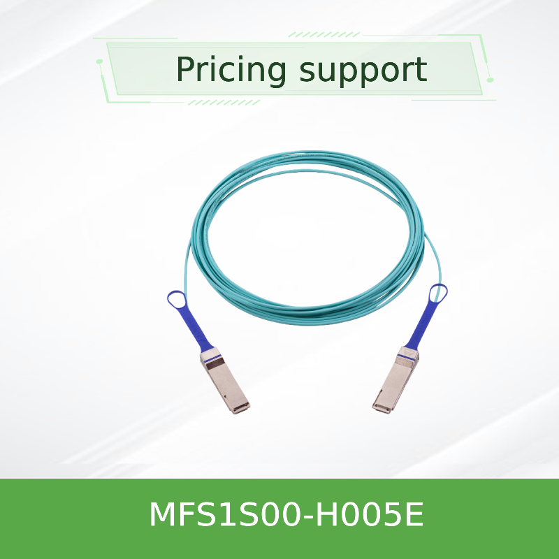 5m QSFP56 MMF 멜라녹스 AOC HDR 케이블 MFS1S00-H005E 200Gb/s