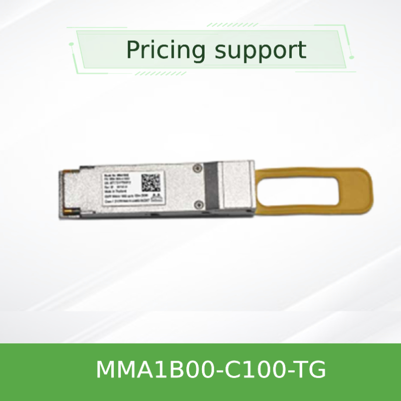 새로운 오리지널 멜라녹스 트랜시버 MMA1b00-C100-Tg 100gbe Qsfp28 최대 100m, Ddmi
