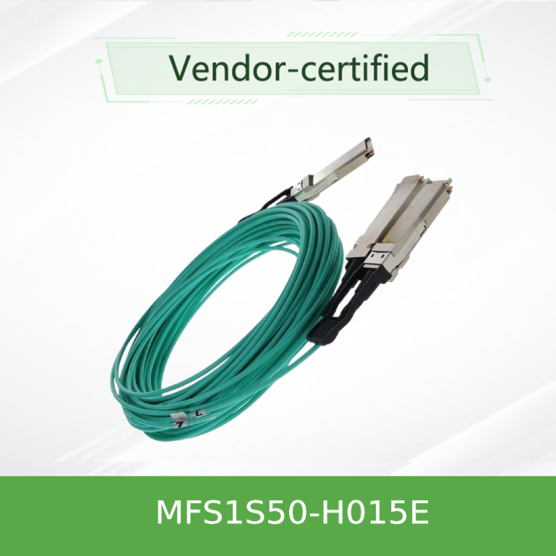 200Gb/S ~ 2x100Gb/S Mellanox AOC IB HDR QSFP56 ~ 2 MFS1S50-H005E MFS1S50-H010E MFS1S50-H015E