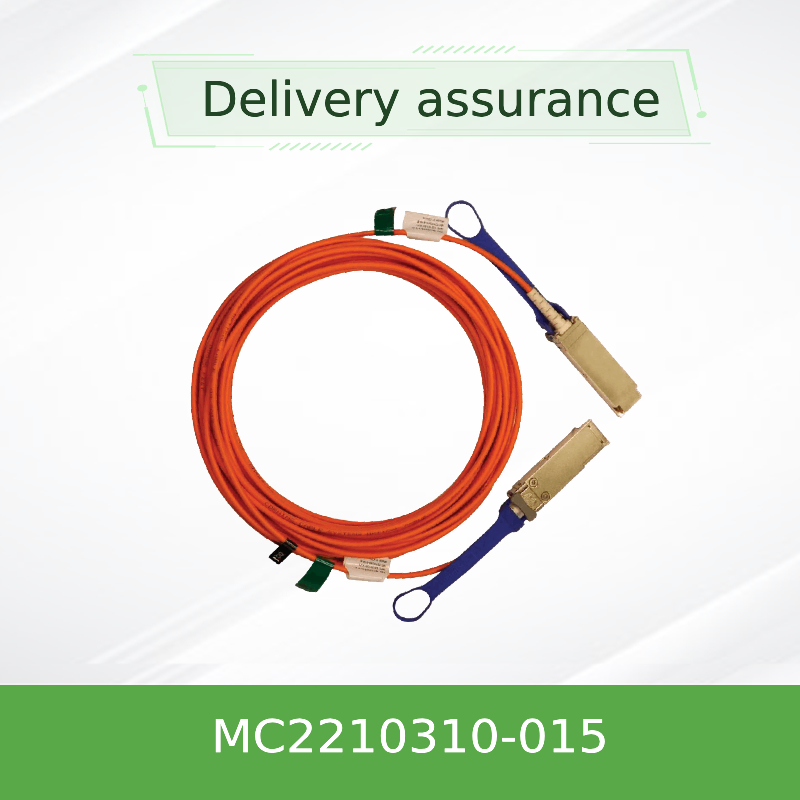 오렌지 40GbE QSFP+ 활동적 광학 멜라녹스 DAC 케이블 이더넷 MC2210310-015 15M