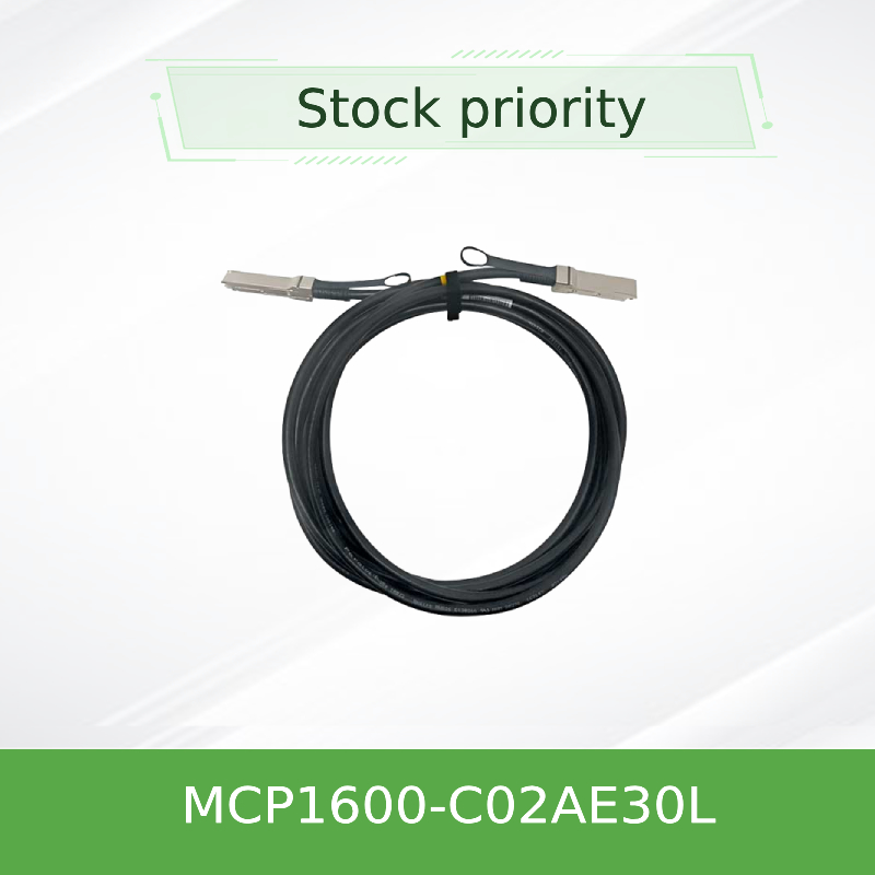 2.5m 100GbE QSFP28 멜라녹스 DAC 케이블 네트워크 MCP1600-C02AE30L