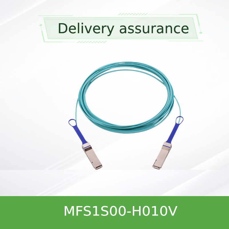 200G 멜라녹스 AOC은 10M QSFP56 MFS1S00-H010V에게 서버 고속도를 안에 보냅니다