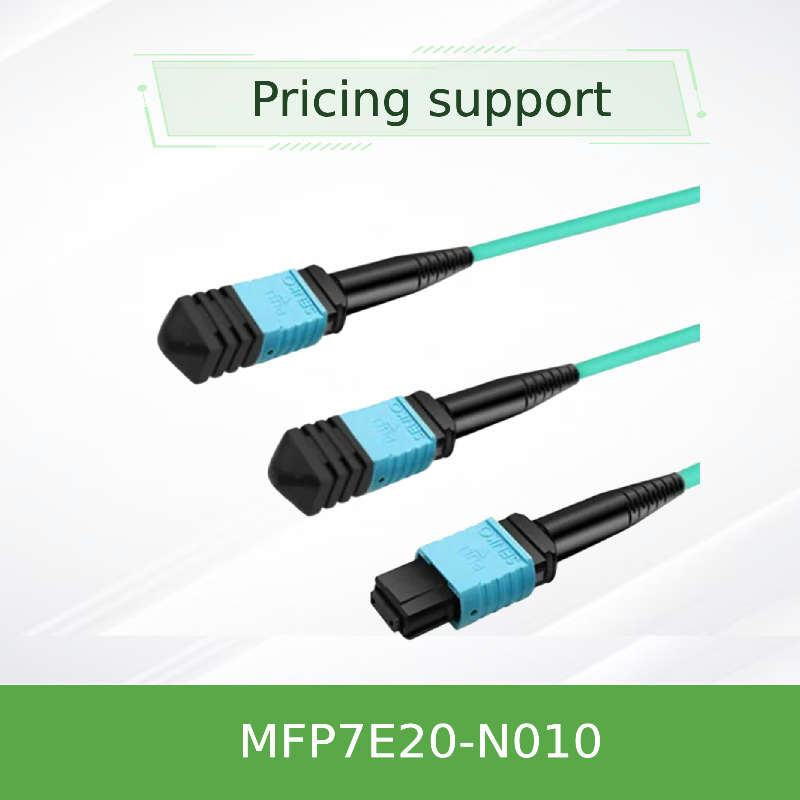멜라녹스 케이블 MFP7E20-N010 멀티모드 MPO-12/APC에서 2x MPO-12/APC 수동 섬유 케이블, 10m