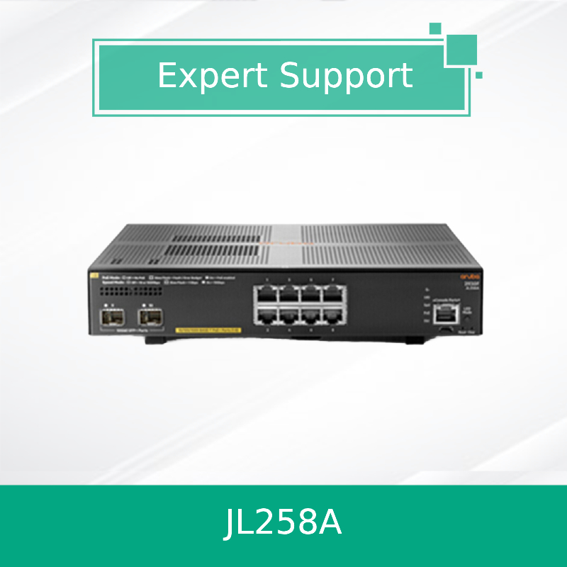 Hpe Aruba Networking 2930f 8g Poe+ 2SFP+ 스위치 (JL258A) 새롭고 원래