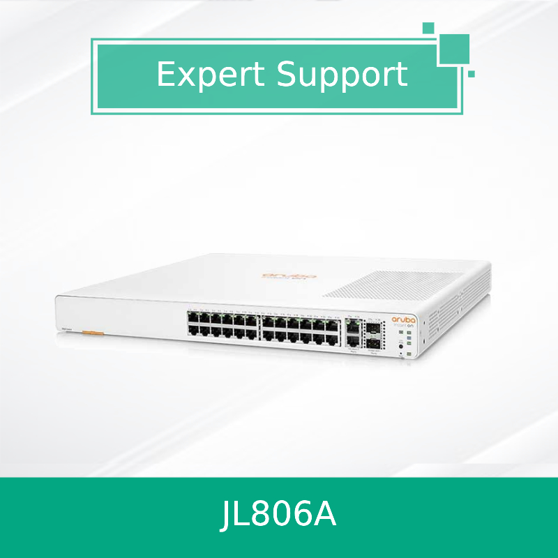 새로운 정품 Hpe 네트워킹 인스턴트 온 스위치 24포트 기가비트 2포트 10Gbt 2포트 SFP+ 1960 (JL806A)