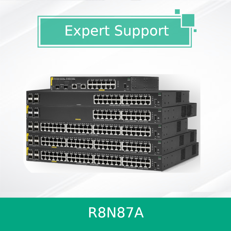 Hpe Aruba 네트워킹 CX 6000 24G Class4 PoE 4SFP 370W 스위치 (R8N87A) 새 제품 및 정품