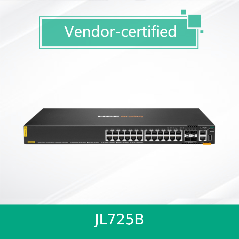 100% 정품 제품 Hpe Aruba Networking Cx 6200f 24G 클래스-4 Poe 4SFP+ 370W 스위치 (JL725B)