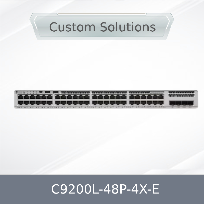 재고 있음 C9200L-48p-4X-E 시스코 카탈리스트 9200L 48 포트 PoE+ 740W 4X10g 업링크, 네트워크 스위치