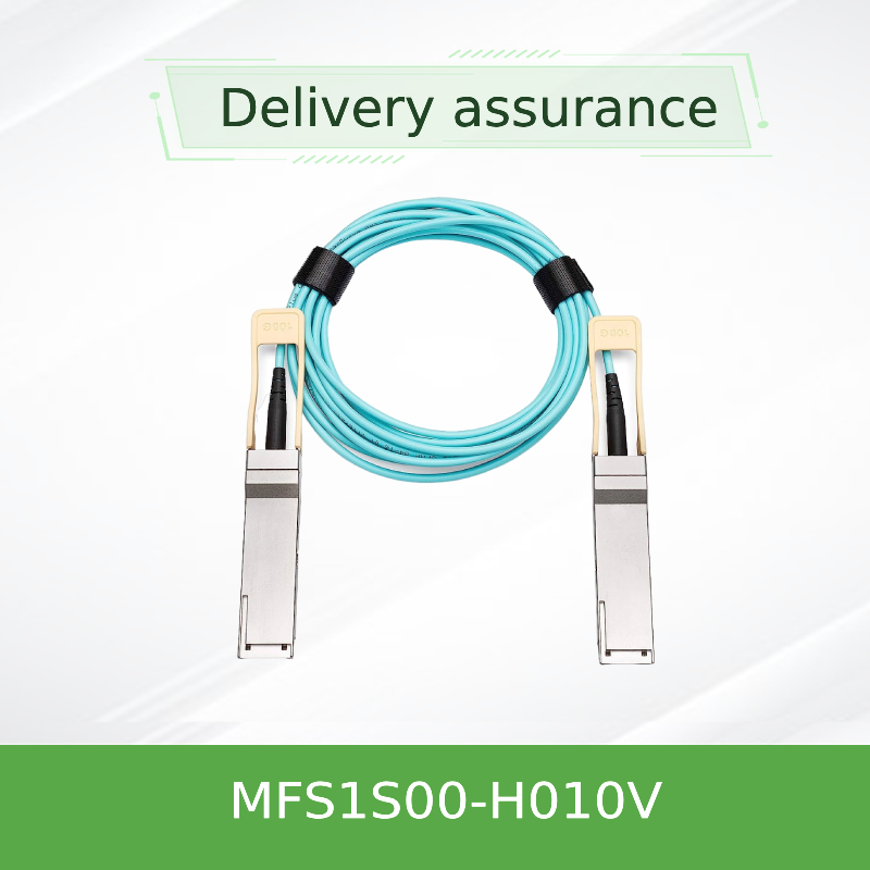 NVIDIA MFS1S00-H010V 200Gb/s QSFP56 액티브 광 케이블 - HDR InfiniBand 및 200GbE 데이터 센터용 10m AOC