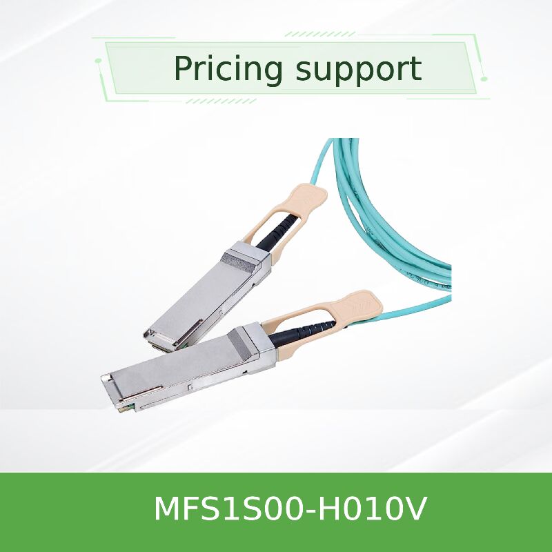 mellanox MFS1S00-H010V 10m 200Gb/s QSFP56 액티브 광 케이블 데이터 센터 네트워크에 대한 확장 범위