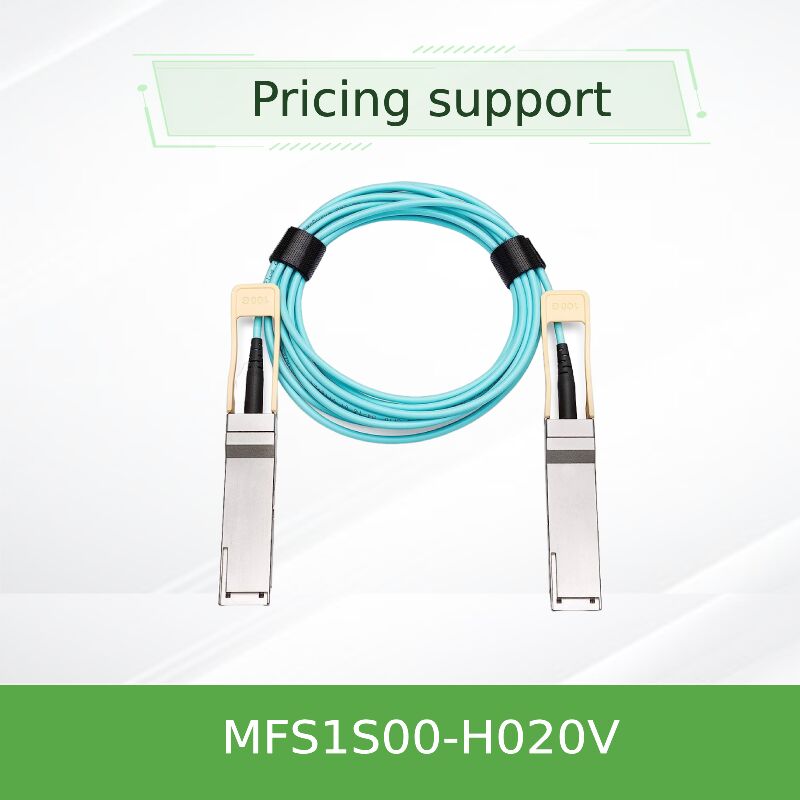 mellanox MFS1S00-H020V 20m 200Gb/s QSFP56 액티브 광케이블 장거리 데이터센터 상호 연결 솔루션