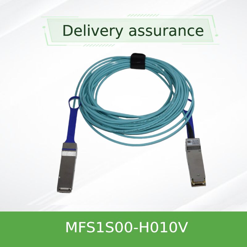NVIDIA Mellanox MFS1S00-H010V 200Gb/s QSFP56 액티브 광 케이블 – InfiniBand HDR 및 200GbE용 10m MMF AOC