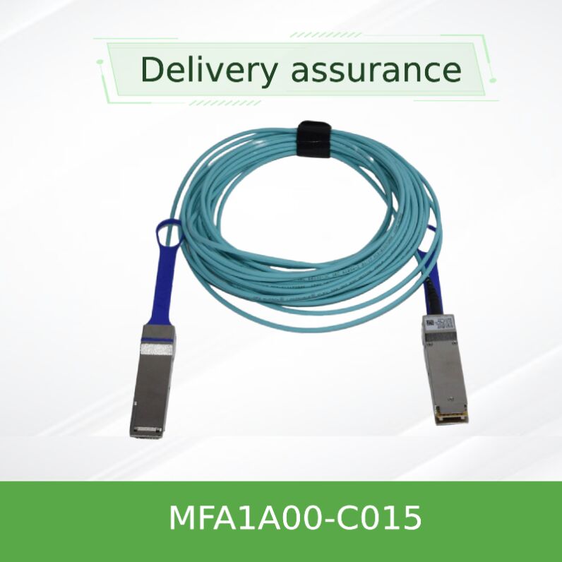 NVIDIA MFA1A00-C015 100Gb/s QSFP28 액티브 광 케이블 – 15m 100GbE 및 InfiniBand EDR LSZH