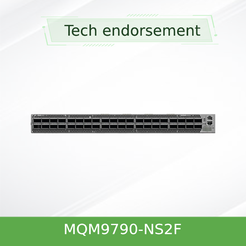 NVIDIA Mellanox MQM9790-NS2F 64포트 NDR 400Gb/s InfiniBand 라우터 | 51.2Tb/s 처리량, 고급 라우팅 및 P2C 공기 흐름